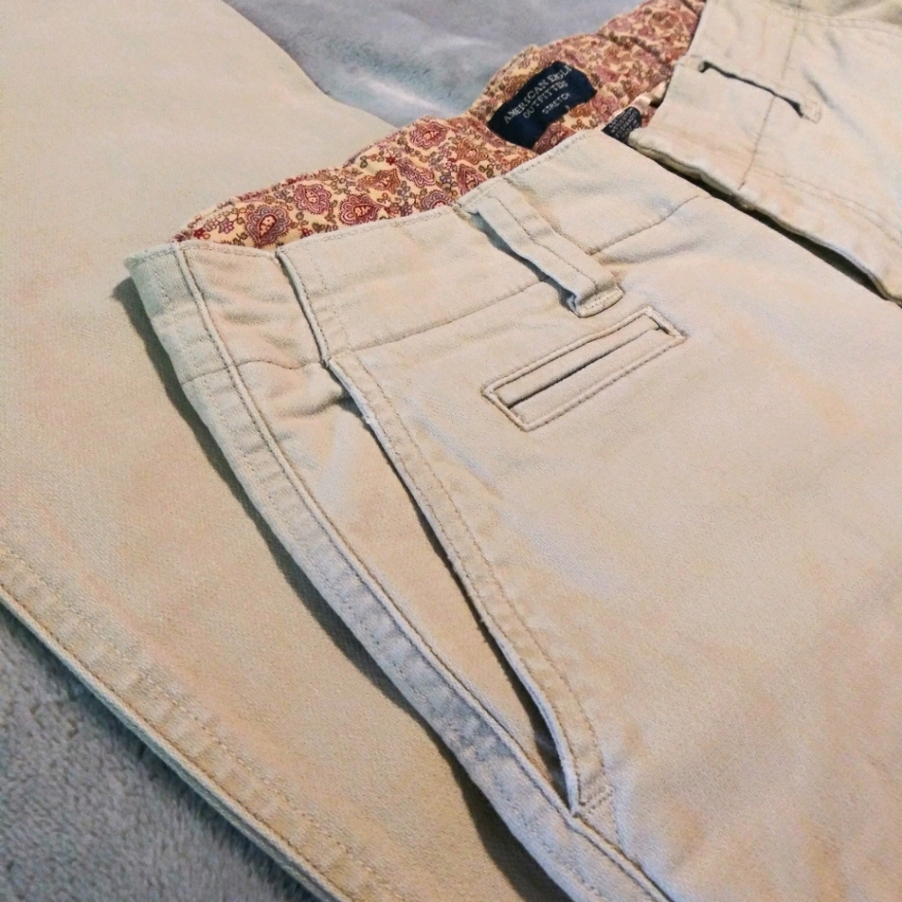 American Eagle Khaki Flare Pants